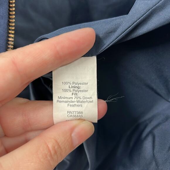 J. Crew Women's Quilted Down Vest - Navy - XS - Picture 5 of 6
